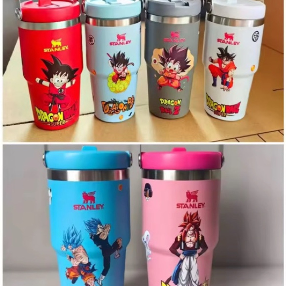Stanley Dragon Ball Z Character Tumblers - Red, Blue, Pink, Silver